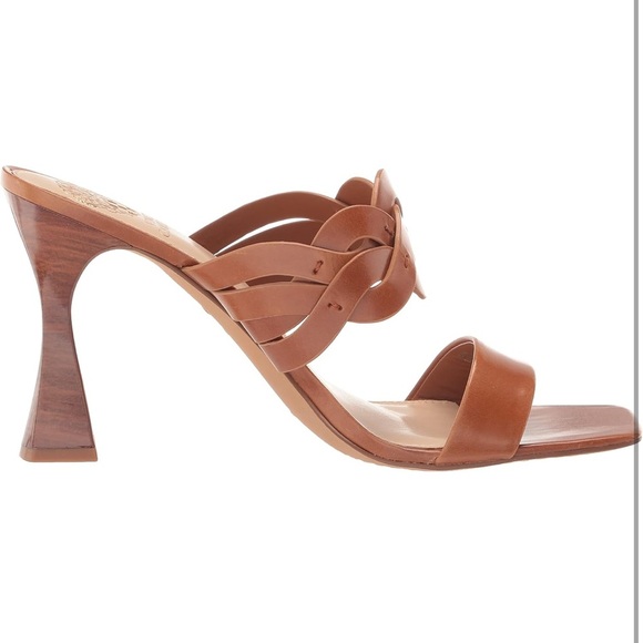 Vince Camuto Tan Woven Strap Heels - Picture 5 of 12